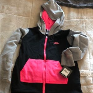 Nike zip up girls sweatshirt